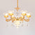 Blossom Crystal Glass Chandelier Antique Style Bedroom Ceiling Hang Light in Gold 6 Gold Clearhalo 'Ceiling Lights' 'Chandeliers' Lighting' options 2275602_51c49312-be2c-43b0-b6a8-b6cffac31525