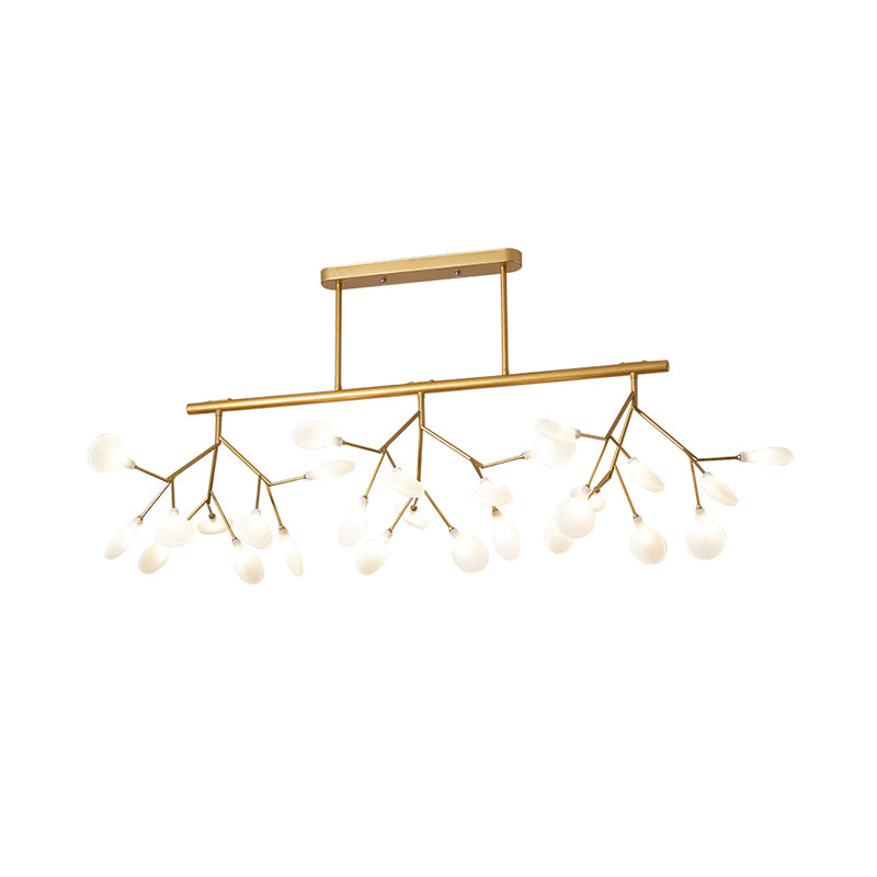 Minimalistic Firefly Island Pendant Light Acrylic 27-Head Restaurant Suspension Lamp Clearhalo 'Ceiling Lights' 'Island Lights' Lighting' 2275671