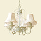 Scalloped Living Room Hanging Light Traditional Fabric 6/8 Lights Green Pendant Light Fixture Clearhalo 'Ceiling Lights' 'Chandeliers' Lighting' options 227922