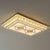 Contemporary Rectangle LED Flush Mount K9 Crystal Living Room Ceiling Light Fixture in Clear Clear C Clearhalo 'Ceiling Lights' 'Close To Ceiling Lights' 'Close to ceiling' 'Flush mount' Lighting' 2282419
