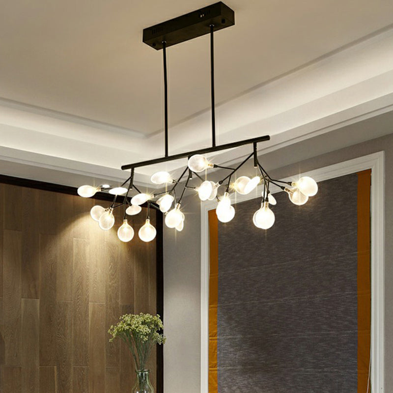 Acrylic Firefly Island Light Fixture Minimalist LED Hanging Ceiling ...