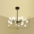 Fireflies Living Room Ceiling Hang Light Metal Minimalistic LED Chandelier in Black 30 White Clearhalo 'Ceiling Lights' 'Chandeliers' 'Clear' 'Industrial' 'Modern Chandeliers' 'Modern' 'Tiffany' 'Traditional Chandeliers' Lighting' 2282618