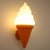 Childrens Ice Cream Shaped Wall Lamp Fixture Plastic Bedroom LED Wall Light Sconce Orange Warm Clearhalo 'Wall Lamps & Sconces' 'Wall Lights' Lighting' 2282641