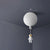 Balloon and Astronaut Ceiling Lamp Kids Acrylic 1 Head Bedroom Pendant Lighting Fixture White Clearhalo 'Ceiling Lights' 'Pendant Lights' 'Pendants' Lighting' 2282678_2d0ee1f5-d147-4c29-81ea-b2ebdeba48b4