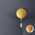 Balloon and Astronaut Ceiling Lamp Kids Acrylic 1 Head Bedroom Pendant Lighting Fixture Yellow Clearhalo 'Ceiling Lights' 'Pendant Lights' 'Pendants' Lighting' 2282680_1576de99-a47e-46cc-9559-660ab53acc87