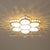 Minimalist Floral Flush Ceiling Light Acrylic Bedroom LED Flush Mounted Fixture with Clear Crystal Accents Clear 20.5" B Clearhalo 'Ceiling Lights' 'Close To Ceiling Lights' 'Close to ceiling' 'Flush mount' Lighting' 2282763