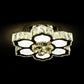 Cut Crystal Floweret Flush Mount Lamp Contemporary LED Semi Flush Ceiling Light for Bedroom Clearhalo 'Ceiling Lights' 'Close To Ceiling Lights' 'Close to ceiling' 'Semi-flushmount' Lighting' 2282772