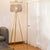 Feather Fringe Floor Standing Light Postmodern 1 Bulb Tripod Floor Lighting for Living Room Grey Clearhalo 'Floor Lamps' 'Lamps' Lighting' 2282870