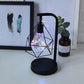 Kids Bedroom LED Night Light Art Deco Black Battery Table Lamp with Diamond Iron Wire Cage Clearhalo 'Night Lights' 'Wall Lights' Lighting' 2282940