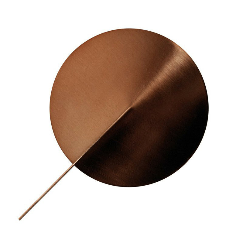 Art Deco Disk Shaped Wall Lamp Fixture Metallic 1 Head Stairway Sconce Wall Lighting Clearhalo 'Cast Iron' 'Glass' 'Industrial' 'Modern wall lights' 'Modern' 'Tiffany' 'Traditional wall lights' 'Wall Lamps & Sconces' 'Wall Lights' Lighting' 2282971