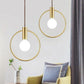 Ring Pendulum Light Minimalist Metal Single Bulb Brass Finish Hanging Light Fixture Clearhalo 'Ceiling Lights' 'Modern Pendants' 'Modern' 'Pendant Lights' 'Pendants' Lighting' 2282997