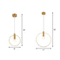 Ring Pendulum Light Minimalist Metal Single Bulb Brass Finish Hanging Light Fixture Clearhalo 'Ceiling Lights' 'Modern Pendants' 'Modern' 'Pendant Lights' 'Pendants' Lighting' 2282999