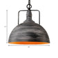 Aged Silver Domed Pendant Lamp Industrial Metal 1 Light Dining Table Hanging Light, 12"/16" Width Clearhalo 'Art Deco Pendants' 'Cast Iron' 'Ceiling Lights' 'Ceramic' 'Crystal' 'Industrial Pendants' 'Industrial' 'Metal' 'Middle Century Pendants' 'Pendant Lights' 'Pendants' 'Tiffany' Lighting' 22830