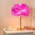 Blossom Night Stand Light Minimalistic Natural Feather Single Bedside Table Lamp Purple Clearhalo 'Lamps' 'Table Lamps' Lighting' 2283085