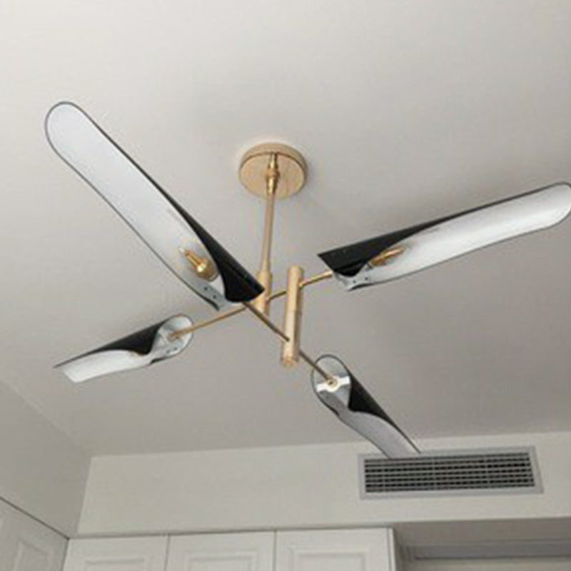 Metal Tiers Adjustable Chandelier Postmodernism Suspension Pendant Light for Living Room Clearhalo 'Ceiling Lights' 'Chandeliers' 'Modern Chandeliers' 'Modern' Lighting' 2283245