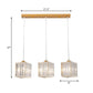 3-Head Crystal Prism Pendant Light Minimalist Geometric Dining Room Multi Ceiling Light Gold Square Plate Linear Clearhalo 'Ceiling Lights' 'Pendant Lights' 'Pendants' Lighting' 2283399_2437adb1-24a6-4fc5-9868-9af263758556