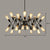 20 Lights Spider Chandelier Rustic Black Metallic Ceiling Suspension Lamp for Dining Room Black Clearhalo 'Cast Iron' 'Ceiling Lights' 'Chandeliers' 'Industrial Chandeliers' 'Industrial' 'Metal' 'Middle Century Chandeliers' 'Rustic Chandeliers' 'Tiffany' Lighting' 2283433