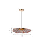 Country Lotus Hanging Ceiling Light 1 Head Metal Drop Pendant in Brass for Dining Room Clearhalo 'Ceiling Lights' 'Pendant Lights' 'Pendants' Lighting' 2283548