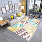 Modern Geometric Printed Rug Multi Color Polyster Rug Anti-Slip Backing Machine Washable Carpet for Living Room Light Yellow Clearhalo 'Area Rug' 'Modern' 'Rugs' Rug' 2285192