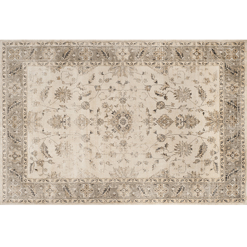 Multi Colored Geometric Rug Synthetics Retro Area Carpet Anti-Slip Backing Easy Care Indoor Rug for Parlor Light Coffee Clearhalo 'Area Rug' 'Rugs' 'Vintage' Rug' 2285228