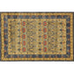 Multi Colored Geometric Rug Synthetics Retro Area Carpet Anti-Slip Backing Easy Care Indoor Rug for Parlor Yellow Clearhalo 'Area Rug' 'Rugs' 'Vintage' Rug' 2285230