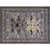 Multi Colored Geometric Rug Synthetics Retro Area Carpet Anti-Slip Backing Easy Care Indoor Rug for Parlor Grey Clearhalo 'Area Rug' 'Rugs' 'Vintage' Rug' 2285239