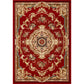 Olden Floral Printed Rug Multi Colored Synthetics Area Carpet Pet Friendly Easy Care Indoor Rug for Parlor Dark Red Clearhalo 'Area Rug' 'Rugs' 'Vintage' Rug' 2285332