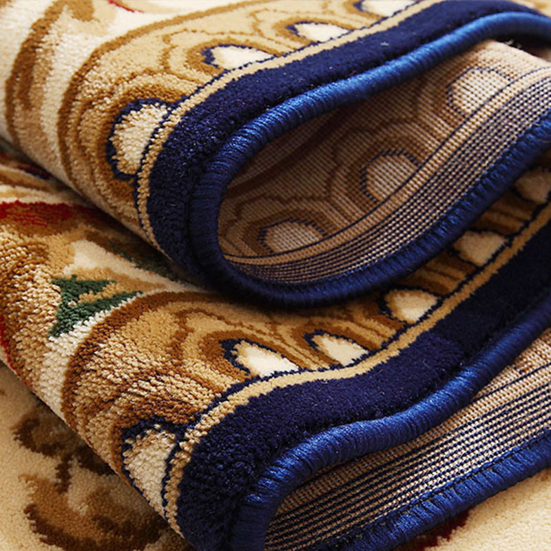 Olden Floral Printed Rug Multi Colored Synthetics Area Carpet Pet Friendly Easy Care Indoor Rug for Parlor Clearhalo 'Area Rug' 'Rugs' 'Vintage' Rug' 2285333