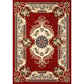 Olden Floral Printed Rug Multi Colored Synthetics Area Carpet Pet Friendly Easy Care Indoor Rug for Parlor Crimson Clearhalo 'Area Rug' 'Rugs' 'Vintage' Rug' 2285334