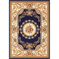 Olden Floral Printed Rug Multi Colored Synthetics Area Carpet Pet Friendly Easy Care Indoor Rug for Parlor Dark Blue Clearhalo 'Area Rug' 'Rugs' 'Vintage' Rug' 2285336