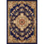 Olden Floral Printed Rug Multi Colored Synthetics Area Carpet Pet Friendly Easy Care Indoor Rug for Parlor Blue Clearhalo 'Area Rug' 'Rugs' 'Vintage' Rug' 2285339