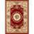 Olden Floral Printed Rug Multi Colored Synthetics Area Carpet Pet Friendly Easy Care Indoor Rug for Parlor Brick Red Clearhalo 'Area Rug' 'Rugs' 'Vintage' Rug' 2285342