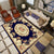 Vintage Decoration Rug Multi Colored Flower Print Polyster Area Carpet Pet Friendly Stain-Resistant Indoor Rug Dark Blue-Black Clearhalo 'Area Rug' 'Rugs' 'Vintage' Rug' 2285363