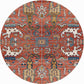 Multi-Colored Vintage Rug Polyster Floral Printed Area Rug Easy Care Pet Friendly Washable Carpet for Decoration Dark Red Clearhalo 'Area Rug' 'Rugs' 'Vintage' Rug' 2285433