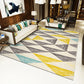 Multicolor Geo Patterned Rug Synthetics Simplicity Carpet Pet Friendly Anti-Slip Washable Area Rug for Home Decor Yellow Clearhalo 'Area Rug' 'Modern' 'Rugs' Rug' 2285466