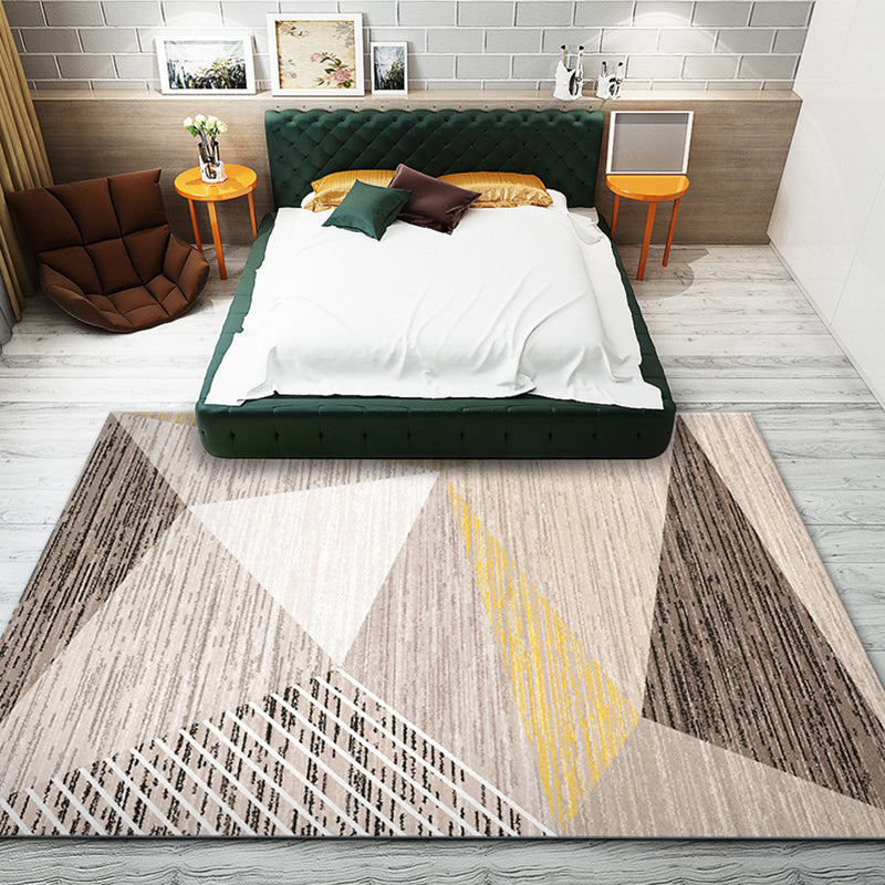 Multicolor Geo Patterned Rug Synthetics Simplicity Carpet Pet Friendly Anti-Slip Washable Area Rug for Home Decor Coffee Clearhalo 'Area Rug' 'Modern' 'Rugs' Rug' 2285475