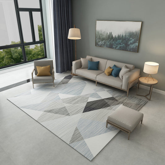 Simple Modern Rug Multi-Color Geometric Print Carpet Anti-Slip Backing Washable Indoor Rug for Living Room Clearhalo 'Area Rug' 'Modern' 'Rugs' Rug' 2285490