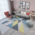 Simple Modern Rug Multi-Color Geometric Print Carpet Anti-Slip Backing Washable Indoor Rug for Living Room Blue-Yellow Clearhalo 'Area Rug' 'Modern' 'Rugs' Rug' 2285501