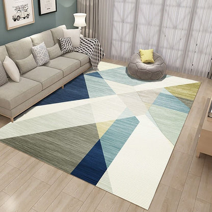 Multi-Color Decoration Rug Modern Geometric Patterned Carpet Polyster Pet Friendly Non-Slip Indoor Rug Beige Clearhalo 'Area Rug' 'Modern' 'Rugs' Rug' 2285508