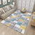 Fancy Living Room Rug Multi Color Geometric Area Carpet Polyster Non-Slip Backing Washable Indoor Rug Gray-Blue Clearhalo 'Area Rug' 'Modern' 'Rugs' Rug' 2285584