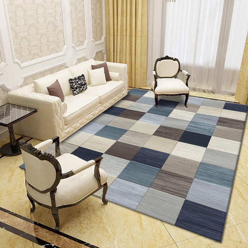 Modern Living Room Rug Multi Colored Geometric Area Carpet Synthetics Anti-Slip Stain-Resistant Rug Brown Clearhalo 'Area Rug' 'Modern' 'Rugs' Rug' 2285599