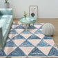 Simple Multicolor Geo Rug Synthetics Nordic Carpet Anti-Slip Pet Friendly Washable Rug for Decor Pink-Blue Clearhalo 'Area Rug' 'Modern' 'Rugs' Rug' 2285616