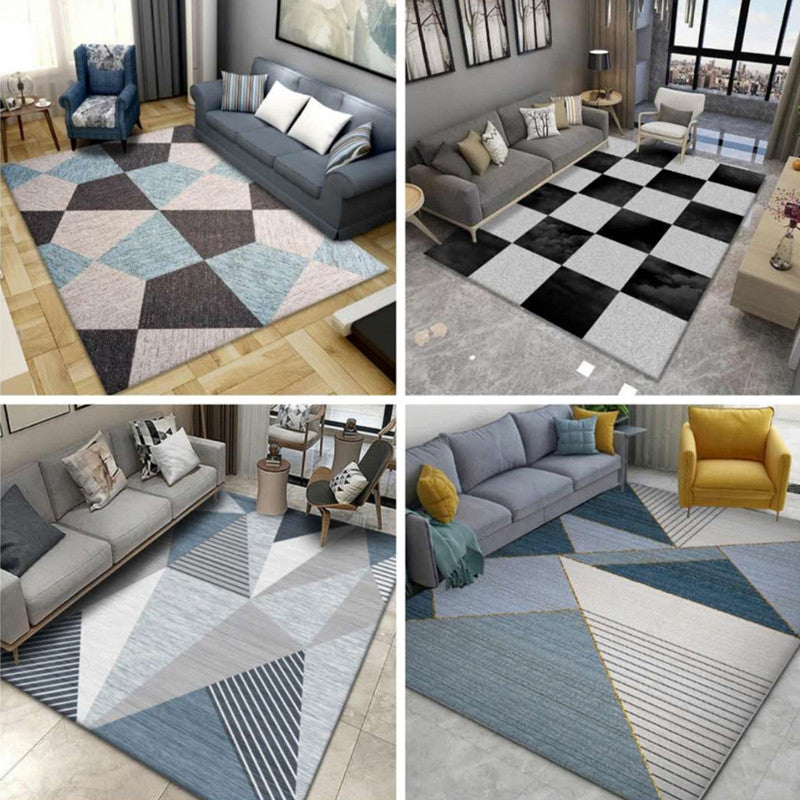 Modern Home Decoration Rug Multi Colored Geometric Print Area Carpet Polyster Anti-Slip Pet Friendly Rug Clearhalo 'Area Rug' 'Modern' 'Rugs' Rug' 2285732