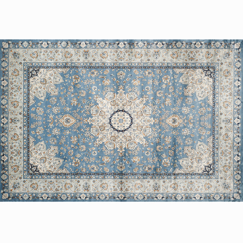 Multi-Color Retro Rug Polyster Geometric Indoor Rug Anti-Slip Backing Pet Friendly Easy Care Carpet for Room Blue Clearhalo 'Area Rug' 'Rugs' 'Vintage' Rug' 2285770