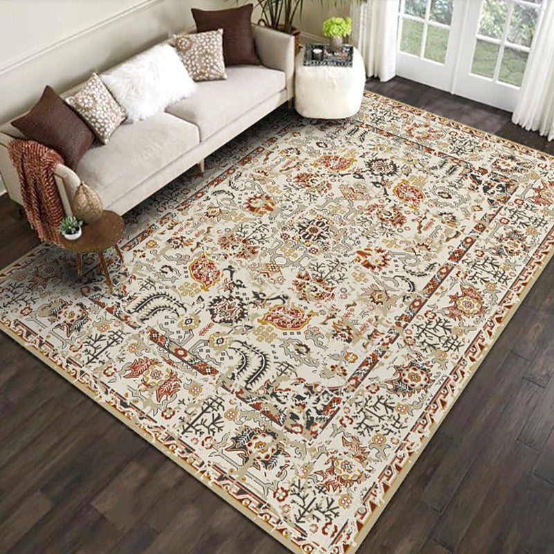 Multi-Color Retro Rug Polyster Geometric Indoor Rug Anti-Slip Backing Pet Friendly Easy Care Carpet for Room Clearhalo 'Area Rug' 'Rugs' 'Vintage' Rug' 2285773