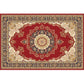 Multi-Color Retro Rug Polyster Geometric Indoor Rug Anti-Slip Backing Pet Friendly Easy Care Carpet for Room Brick Red Clearhalo 'Area Rug' 'Rugs' 'Vintage' Rug' 2285775