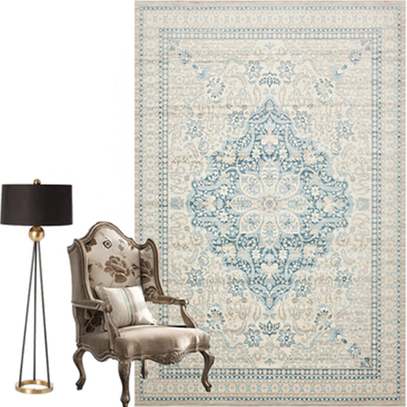 Moroccan Parlor Rug Multi Colored Geometric Patterned Area Carpet Polypropylene Anti-Slip Easy Care Rug Beige Clearhalo 'Area Rug' 'Moroccan' 'Rugs' 'Vintage' Rug' 2285795