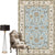 Moroccan Parlor Rug Multi Colored Geometric Patterned Area Carpet Polypropylene Anti-Slip Easy Care Rug Light Blue Clearhalo 'Area Rug' 'Moroccan' 'Rugs' 'Vintage' Rug' 2285800