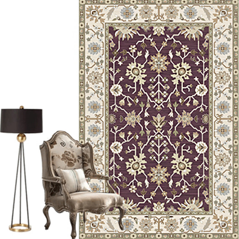 Moroccan Parlor Rug Multi Colored Geometric Patterned Area Carpet Polypropylene Anti-Slip Easy Care Rug Coffee Clearhalo 'Area Rug' 'Moroccan' 'Rugs' 'Vintage' Rug' 2285803