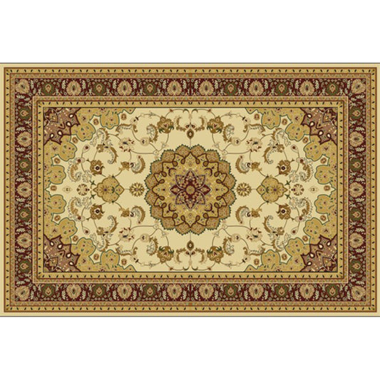 Multi-Color Geo Pattern Rug Polypropylene Moroccan Area Rug Easy Care Pet Friendly Indoor Rug for Bedroom Yellow-Brown Clearhalo 'Area Rug' 'Moroccan' 'Rugs' Rug' 2285845